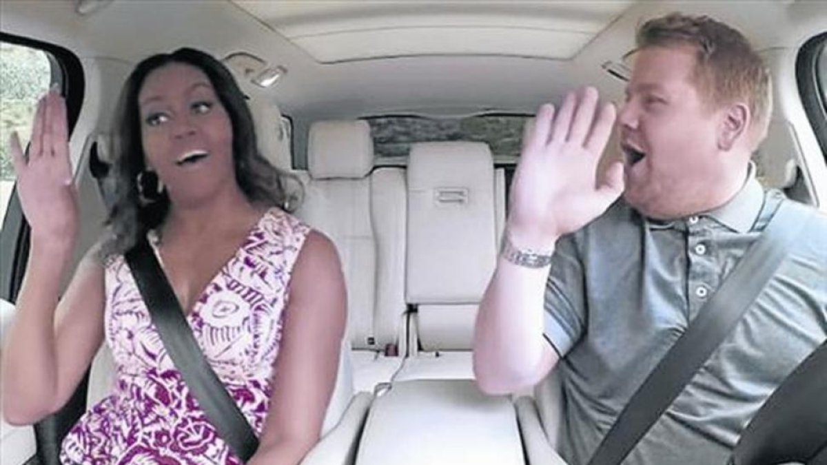 Michelle Obama, interpretando 'Single ladies' de Beyoncé.