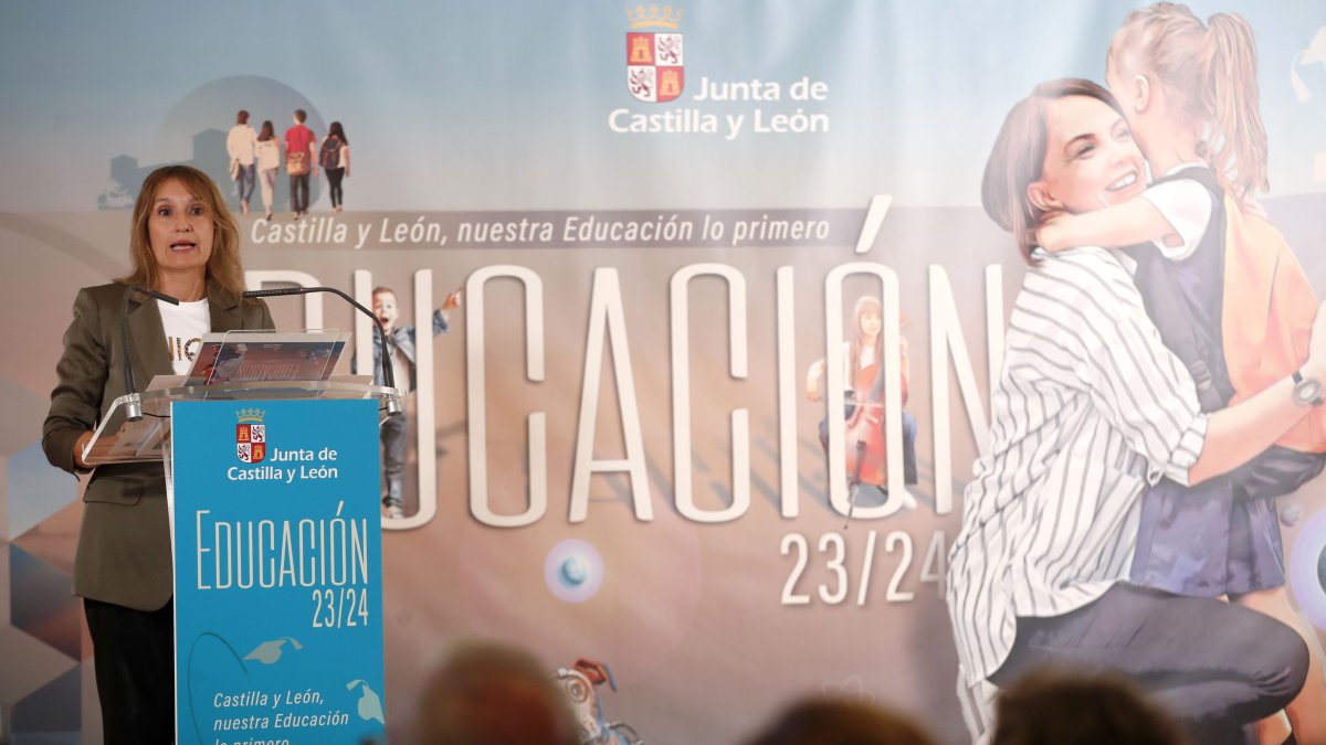 Rocio Lucas ha presentado el nuevo curso escolar 2023-24. JCYL