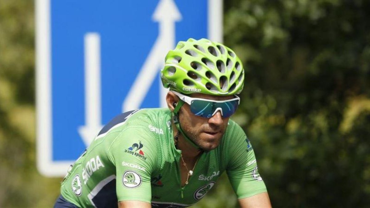 Alejandro Valverde, durante la Vuelta 2019.