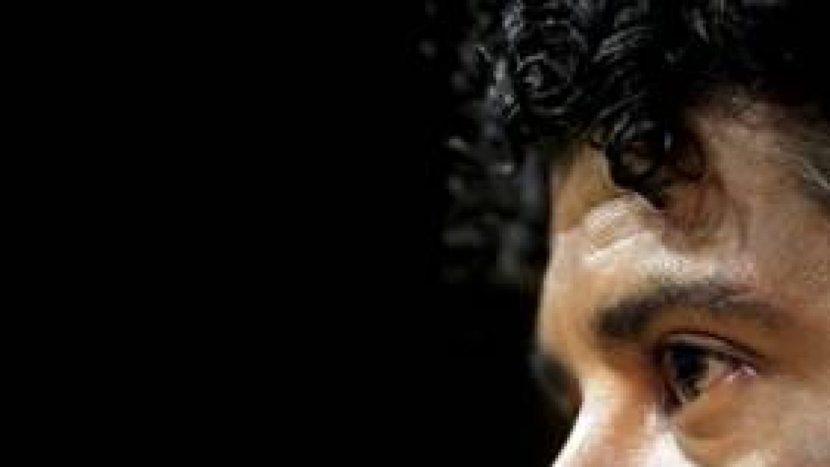Frank Rijkaard, en la rueda de prensa que ofreció ayer