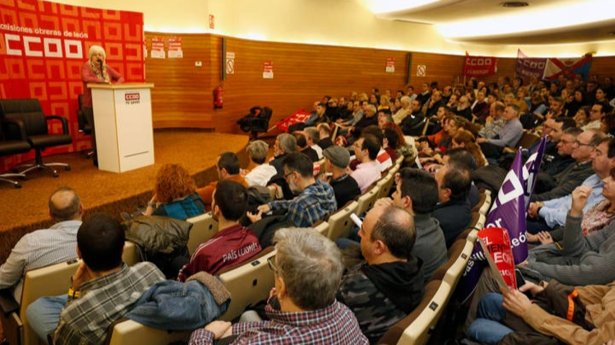 Imagen de archivo de la última asamblea general de CC OO. FERNANDO OTERO