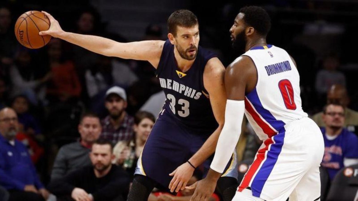 Marc Gasol, en plena acción.