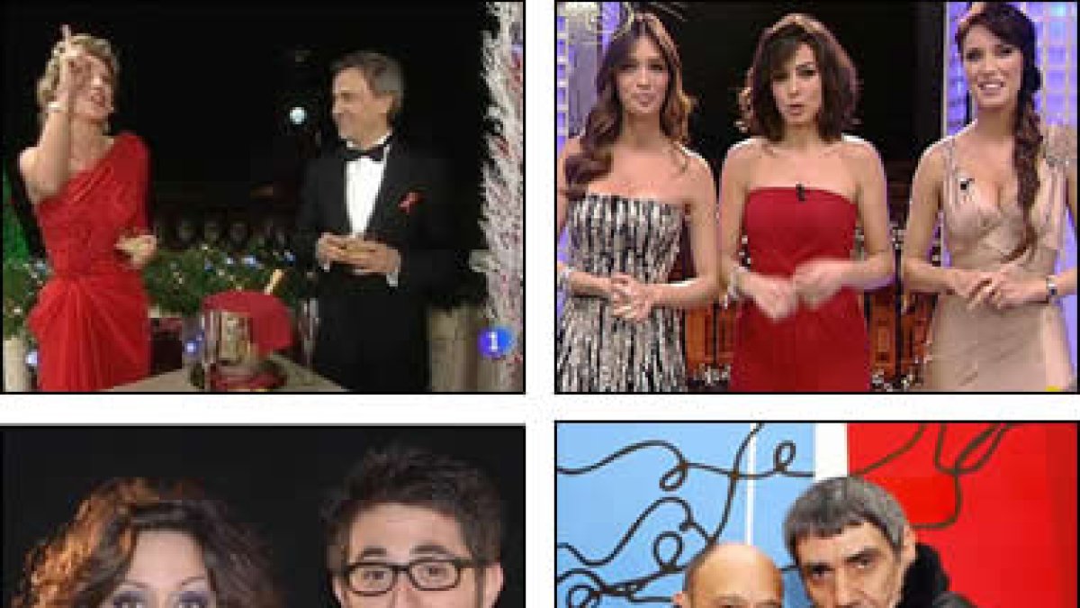 Las diferentes apuestas televisivas de cuatro cadenas para las tradicionales campanadas.