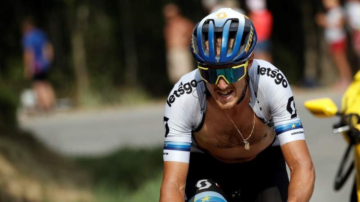 El italiano Matteo Trentin no encontró oposición en una etapa con pocas sorpresas. YOAN VALAT
