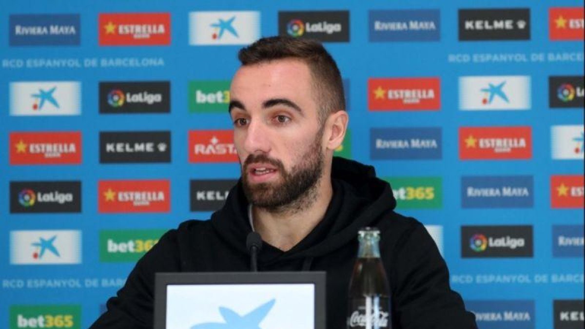 Darder, en la rueda de prensa de este miércoles.
