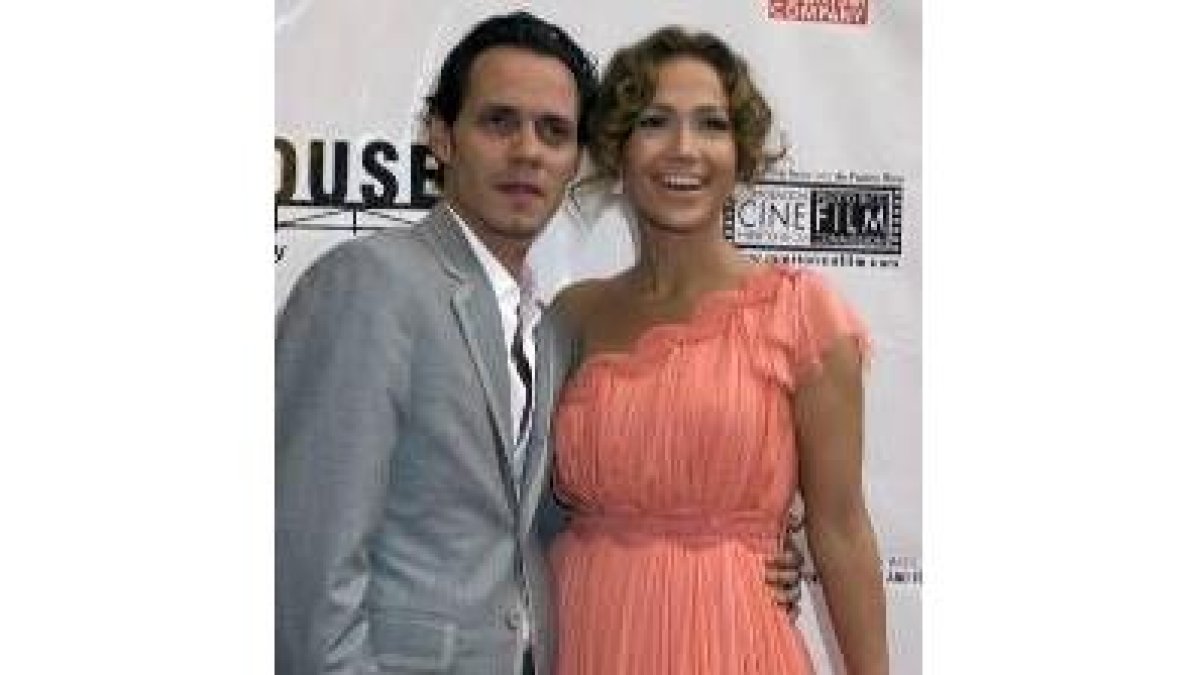 Los protagonistas Jennifer López y su marido Marc Anthony