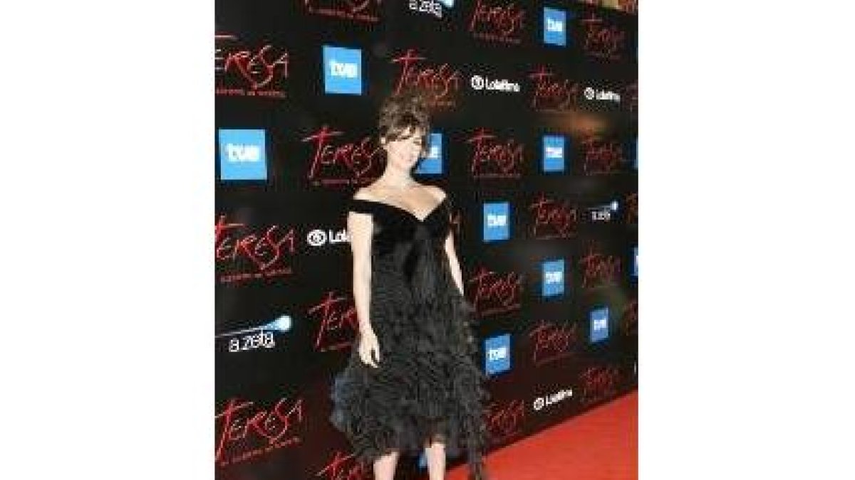 Paz Vega en la presentación de la película en Madrid