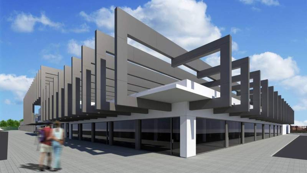 El interior alcanza las dársenas con grandes cristaleras. DL