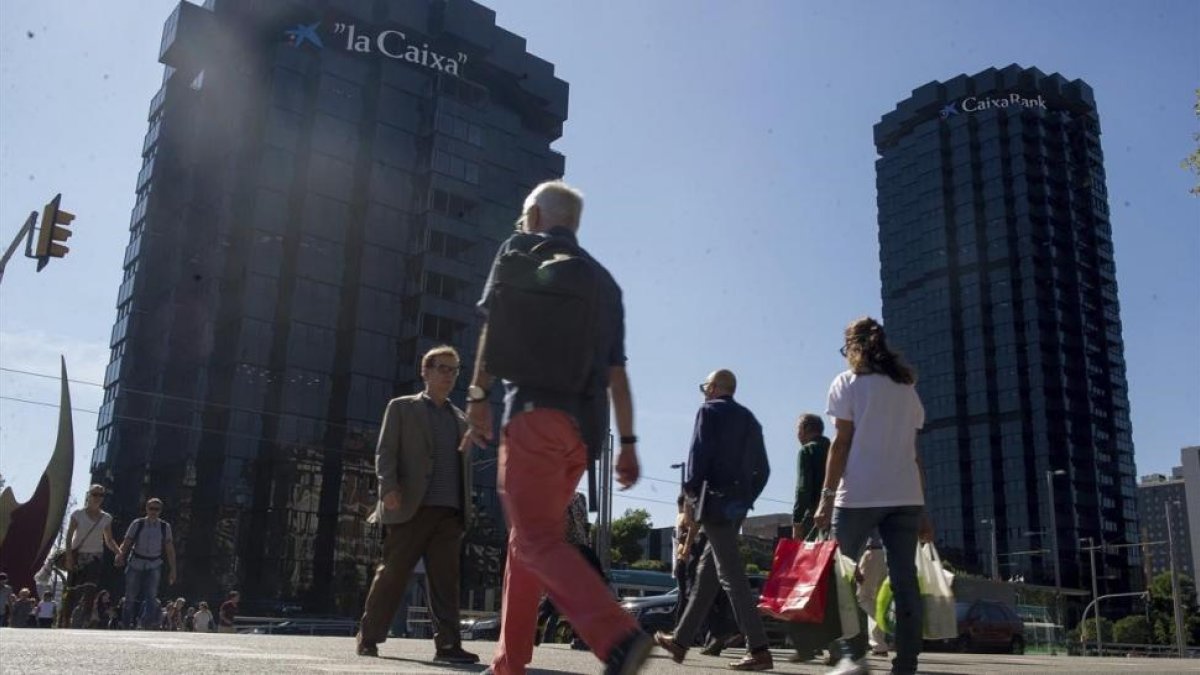 Sede de CaixaBank en Barcelona.