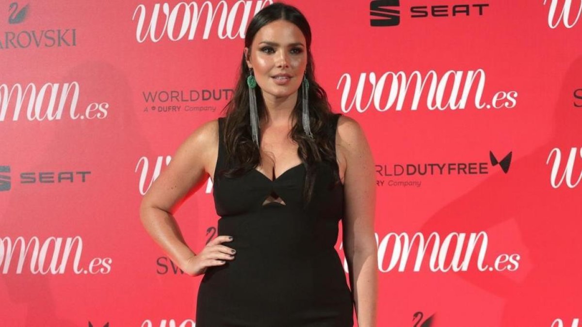 Candice Huffine, este miércoles en Madrid.