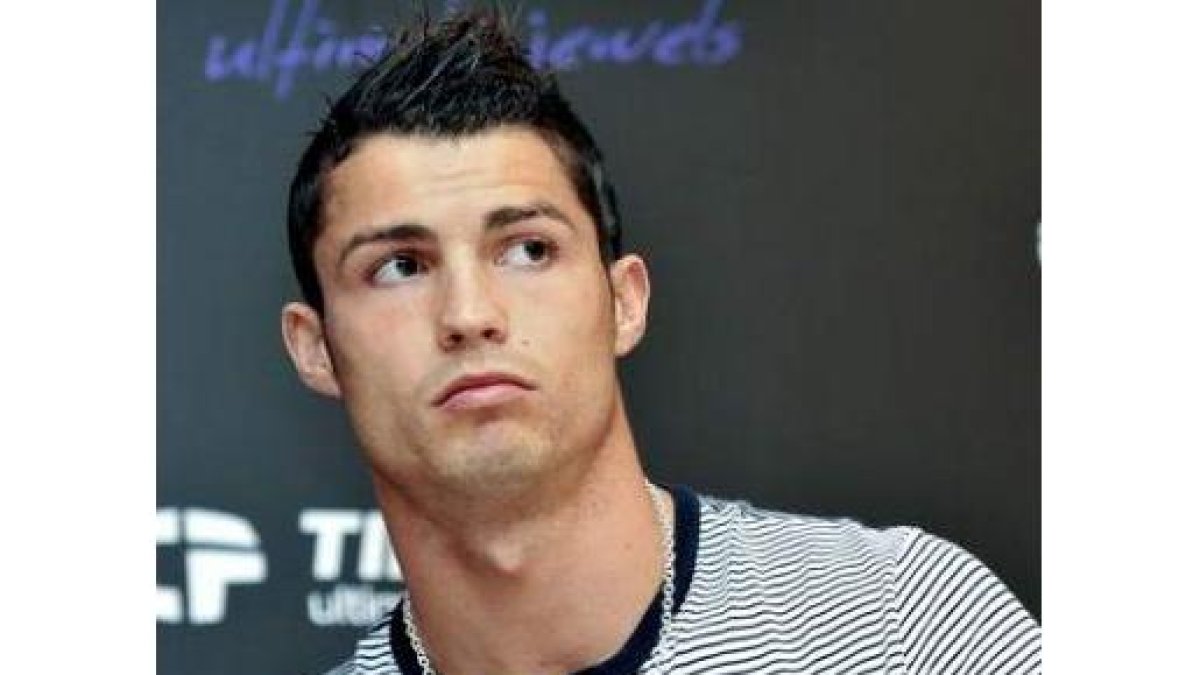 Cristiano en la presentación de una firma de relojes.