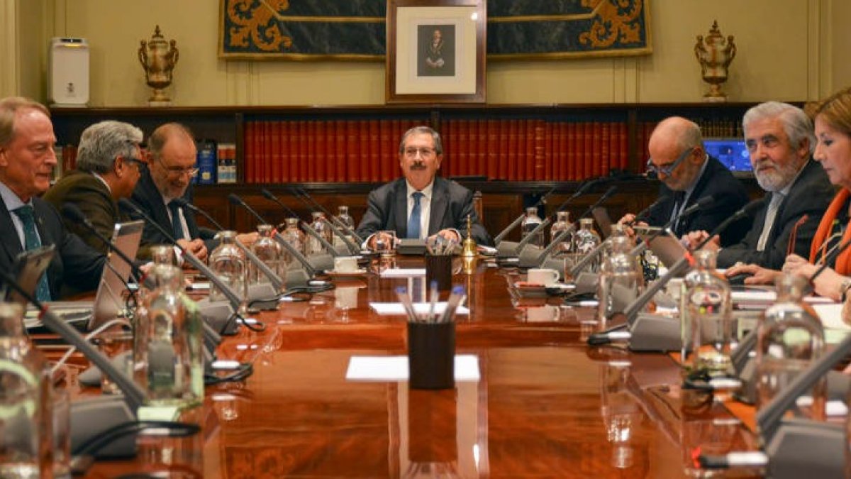 Reunión del pleno extraordinario del CGPJ celebrado la pasada semana. CGPJ