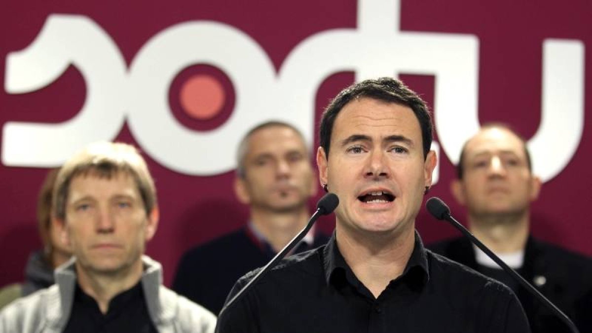 El presidente de Sortu, Hasier Arraiz.