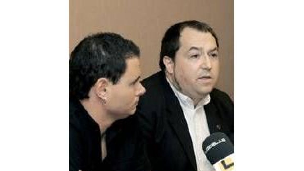 Pernando Barrena durante la rueda de prensa de ayer