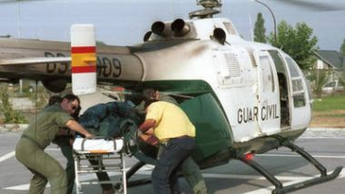 Uno de los brigadistas muertos en Oencia en el 2000.