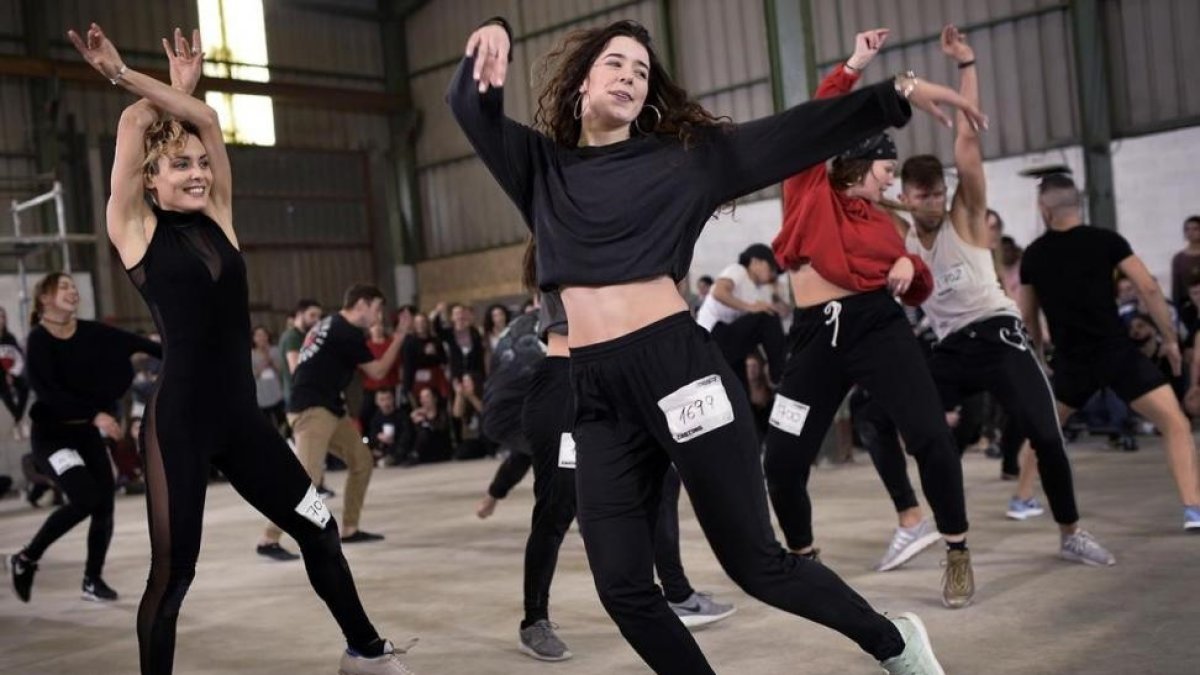 Casting del nuevo concurso de Movistar+ Fama a bailar, en la Antigua Fabrica de Galletas de Bilbao.