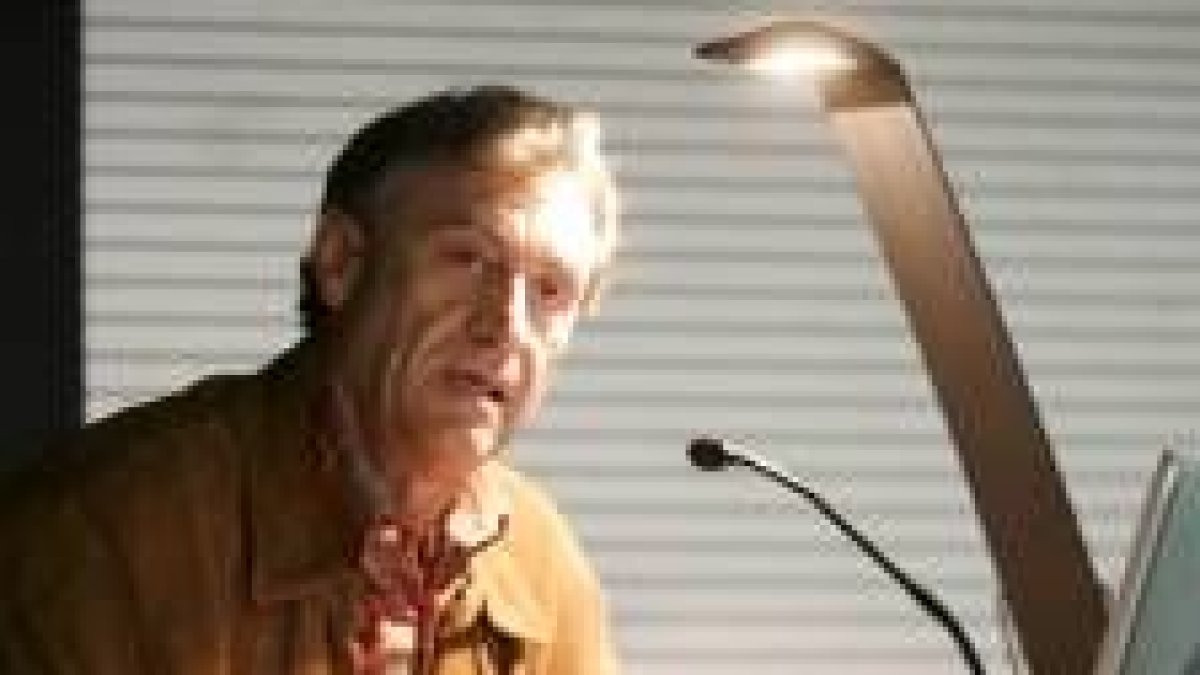 El dulzainero y profesor de dulzaina Jesús Bayón intervino ayer