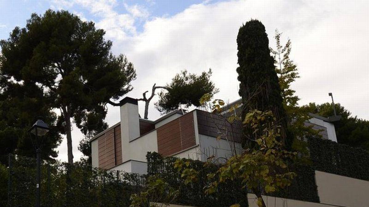 Fotografía de archivo de la antigua casa de Iñaki Urdangarin y la infanta Cristina en Pedralbes.