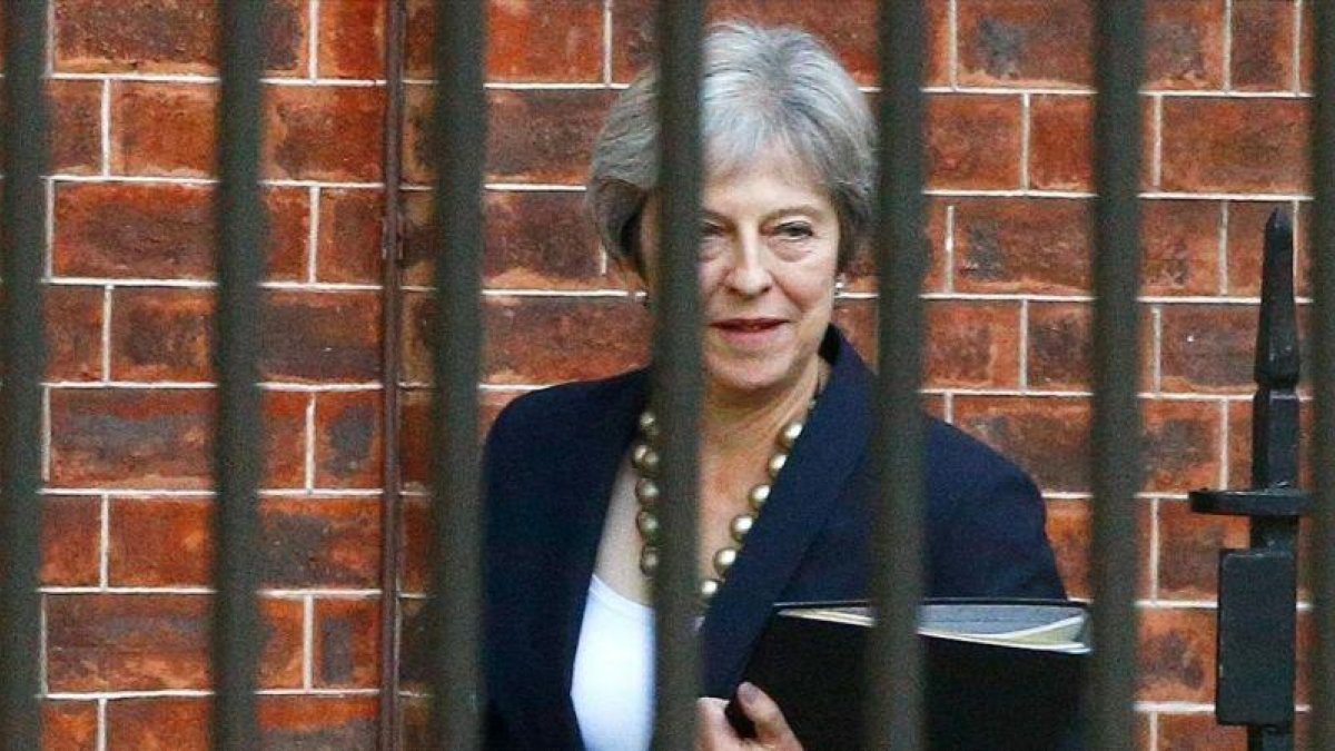 La primera ministra británica, Theresa May, este lunes en Londres.