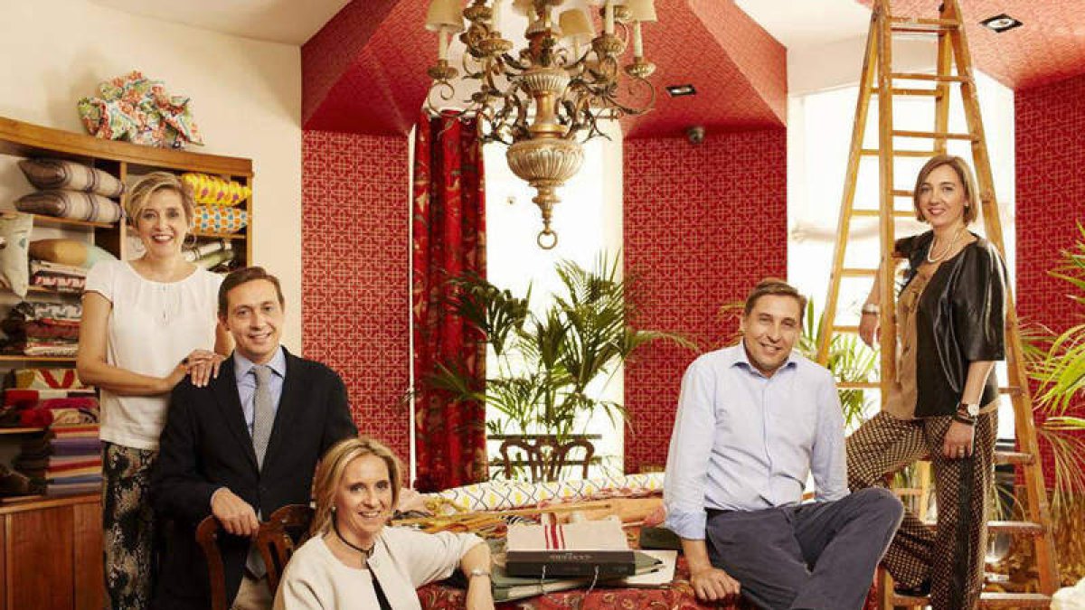 Imagen aparecida en la revista Telva de los herederos de José Gancedo. ANTÓN GORI