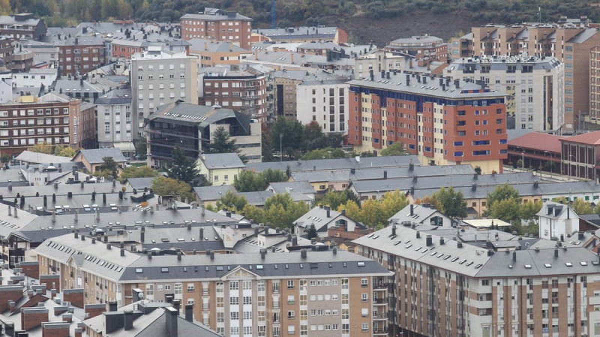 Imagen de Ponferrada, acuciada por las consecuencias del fin de la minería. L. DE LA MATA