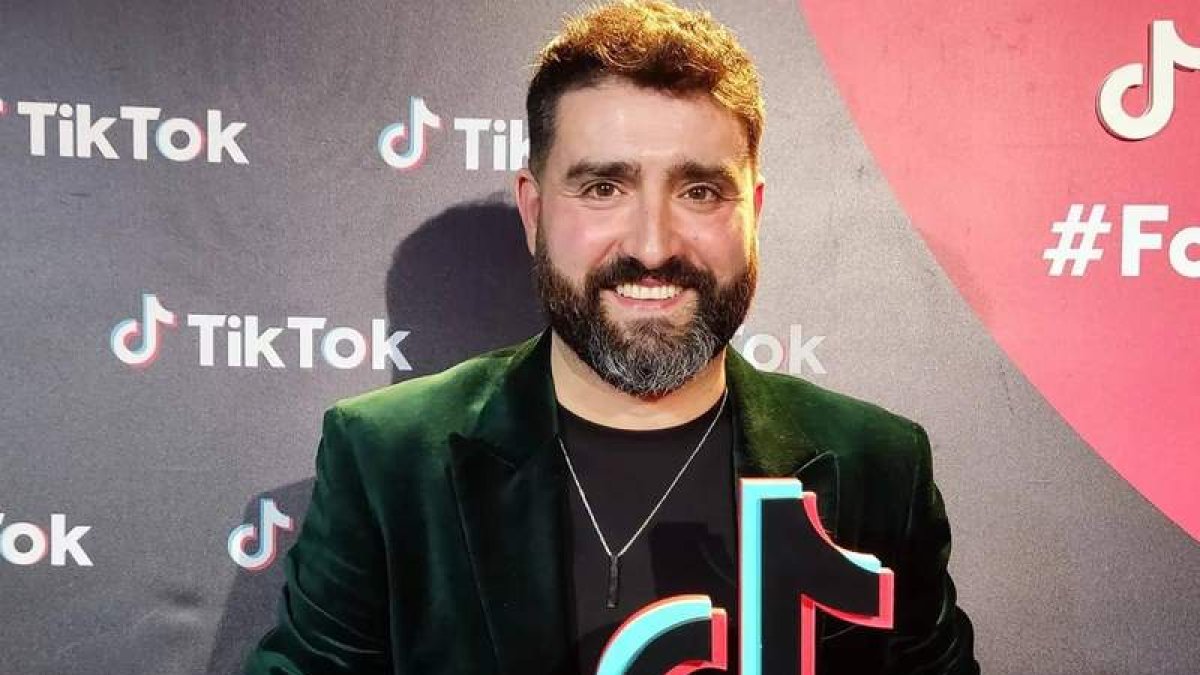 Diego Merayo, al recoger su premio esta semana. DL