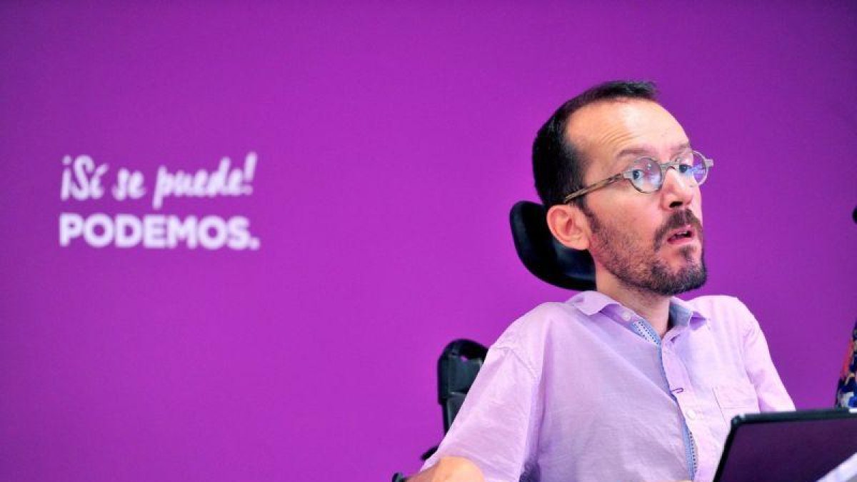 El secretario de Organización y Programa de Podemos, Pablo Echenique.