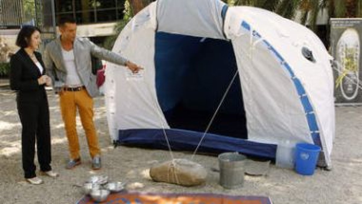 La secretaria de Estado de Inmigración y Emigración, Anna Terrón, al presentar una campaña.