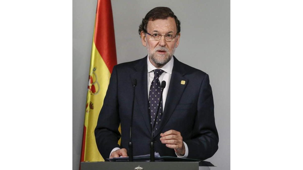 Rajoy compareció al final de la cumbre de líderes de la UE.