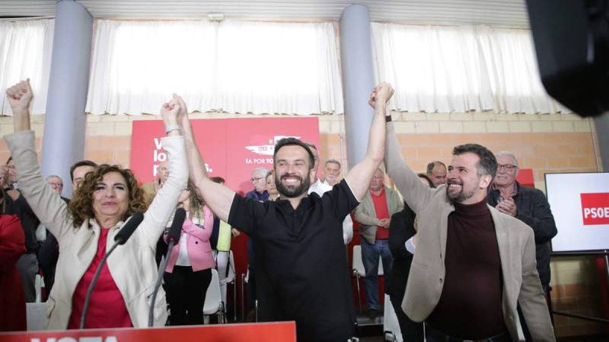 Montero y Tudanca arropan al candidato por Zamora. J. L. LEAL