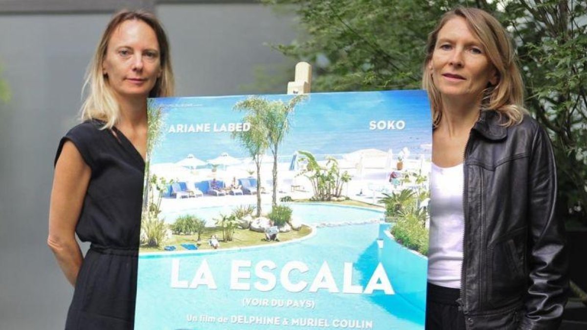 Delphine y Muriel Coulin, presentando La escala en Madrid.