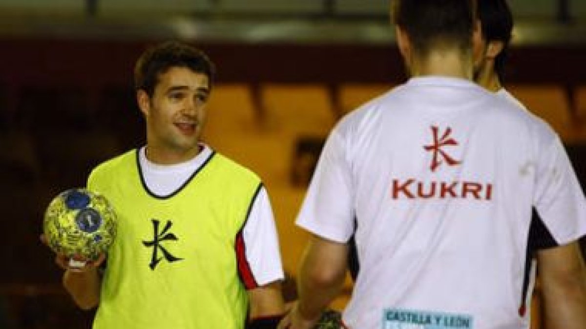Ricardo Costa y Julen Aginagalde en una reciente sesión de entrenamiento en el Palacio