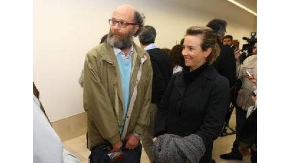 Emilio Blanco y Odile Rodríguez de la Fuente, ayer.