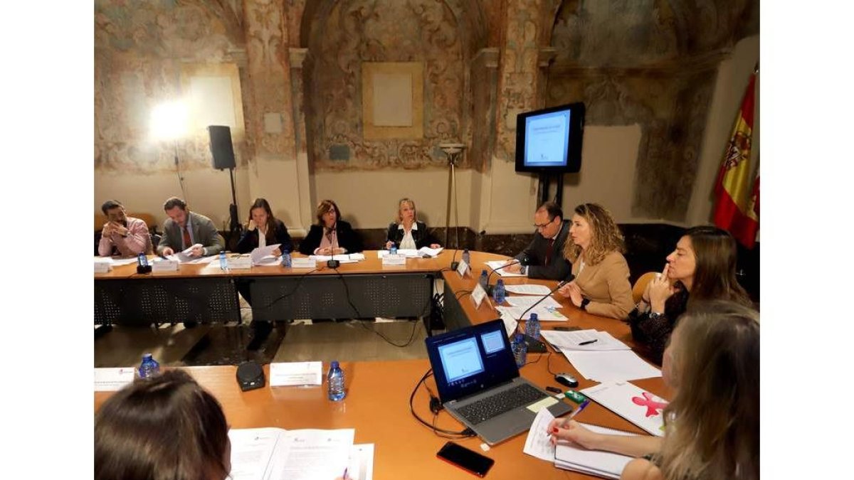 Reunión con los profesionales en Valladolid.