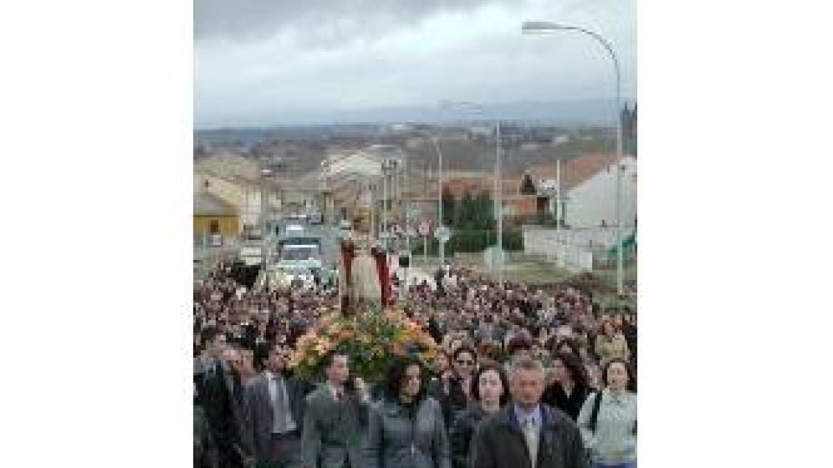 Una de las estampas típicas de la romería de santo Toribio