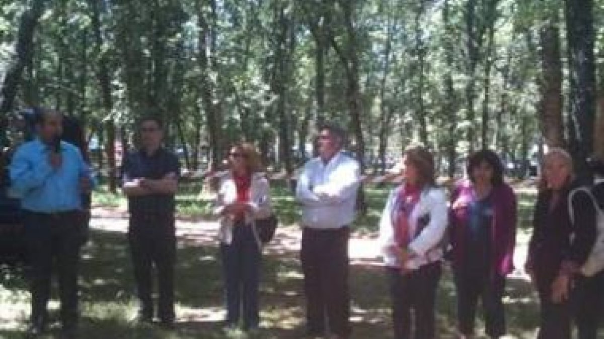 Un momento de las jornadas en el Monte San Isidro.