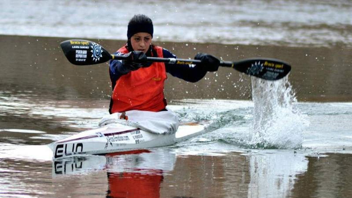 Raquel Carbajo entrenando en Burgos