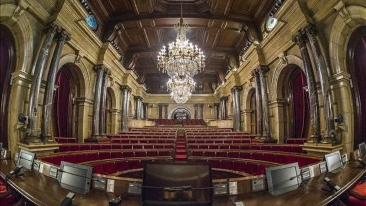 Hemiciclo del Parlament de Cataluña.