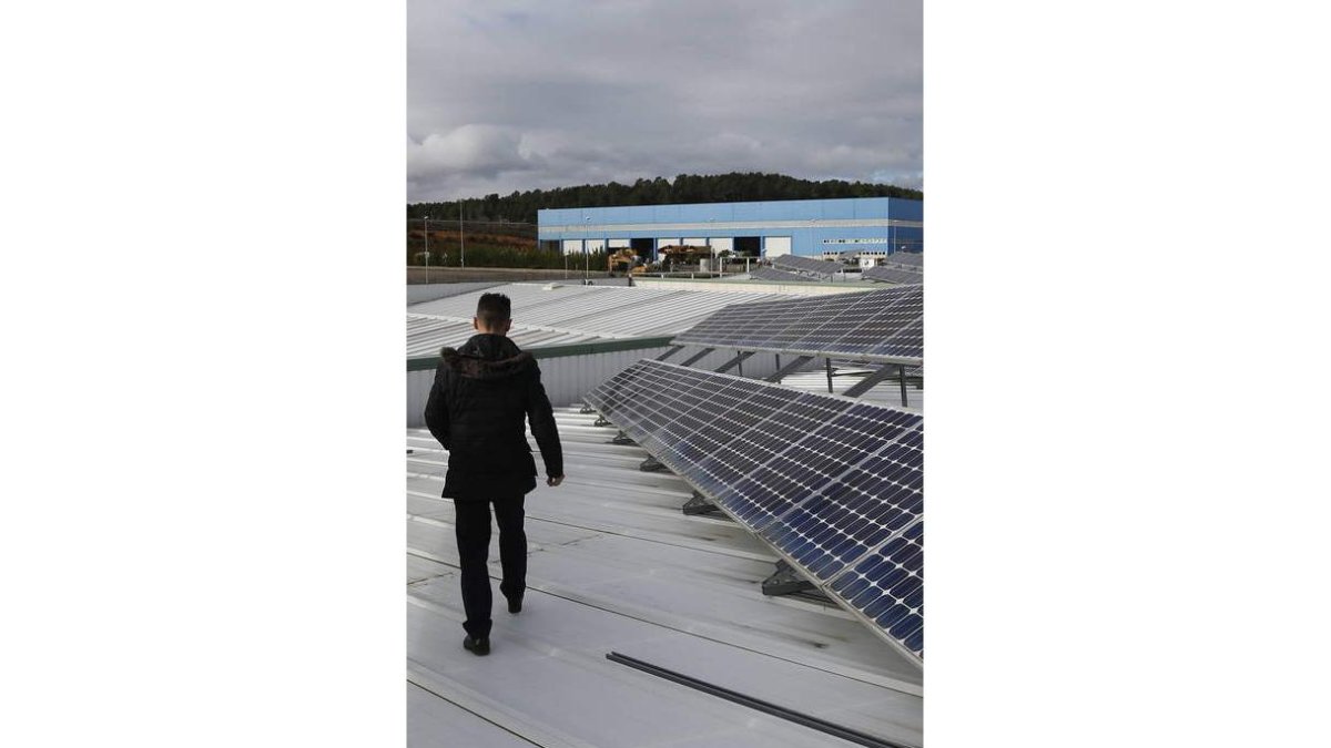 Algunas empresas del poligono poseen placas solares.