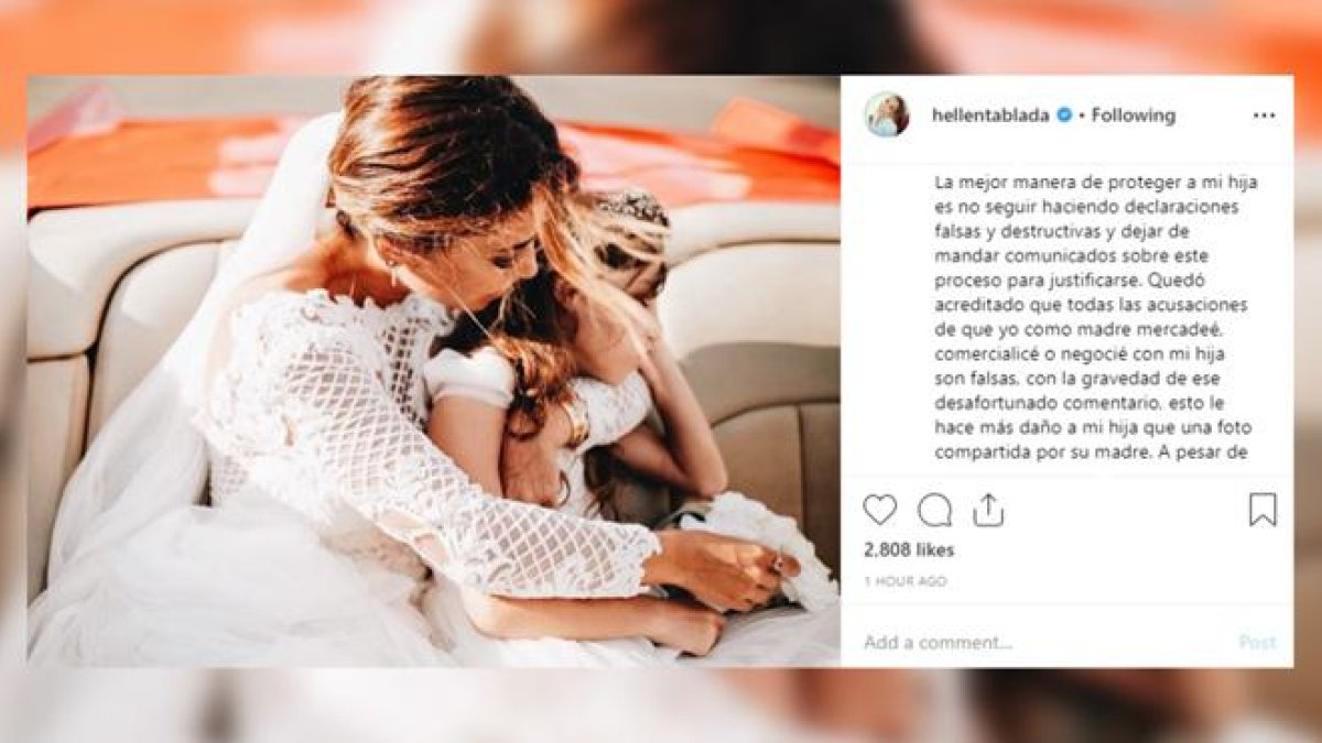 Elena Tablada critica a su ex David Bisbal en las redes sociales.