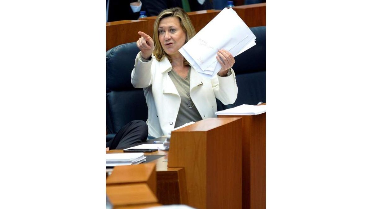 Pilar del Olmo, consejera de Hacienda. NACHO GALLEGO