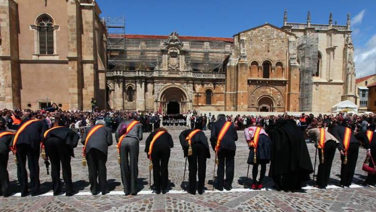 El acto típico de Las Cabezadas concluye con la acción de la que toma su nombre.