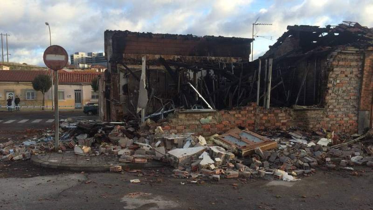 Estado en el que quedó el inmueble situado en el popular barrio de La Inmaculada