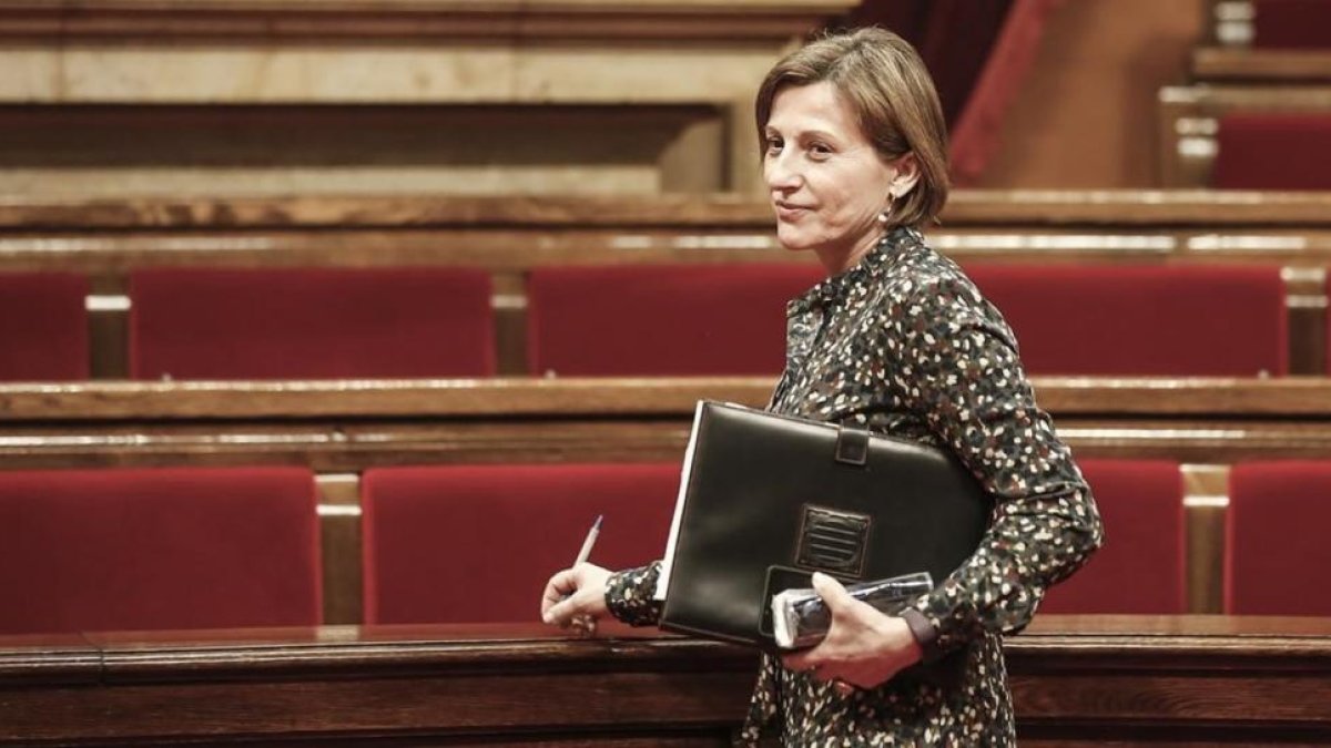 La presidenta del Parlament, Carme Forcadell.