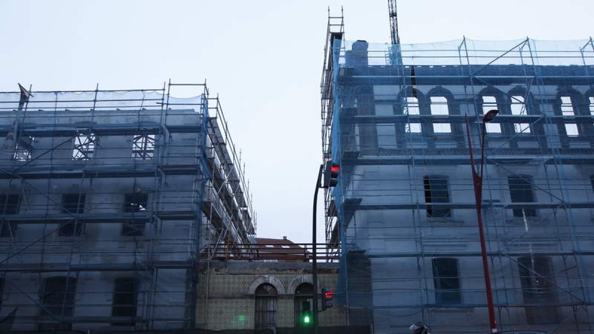 Estado actual de las obras de rehabilitación de Araú.