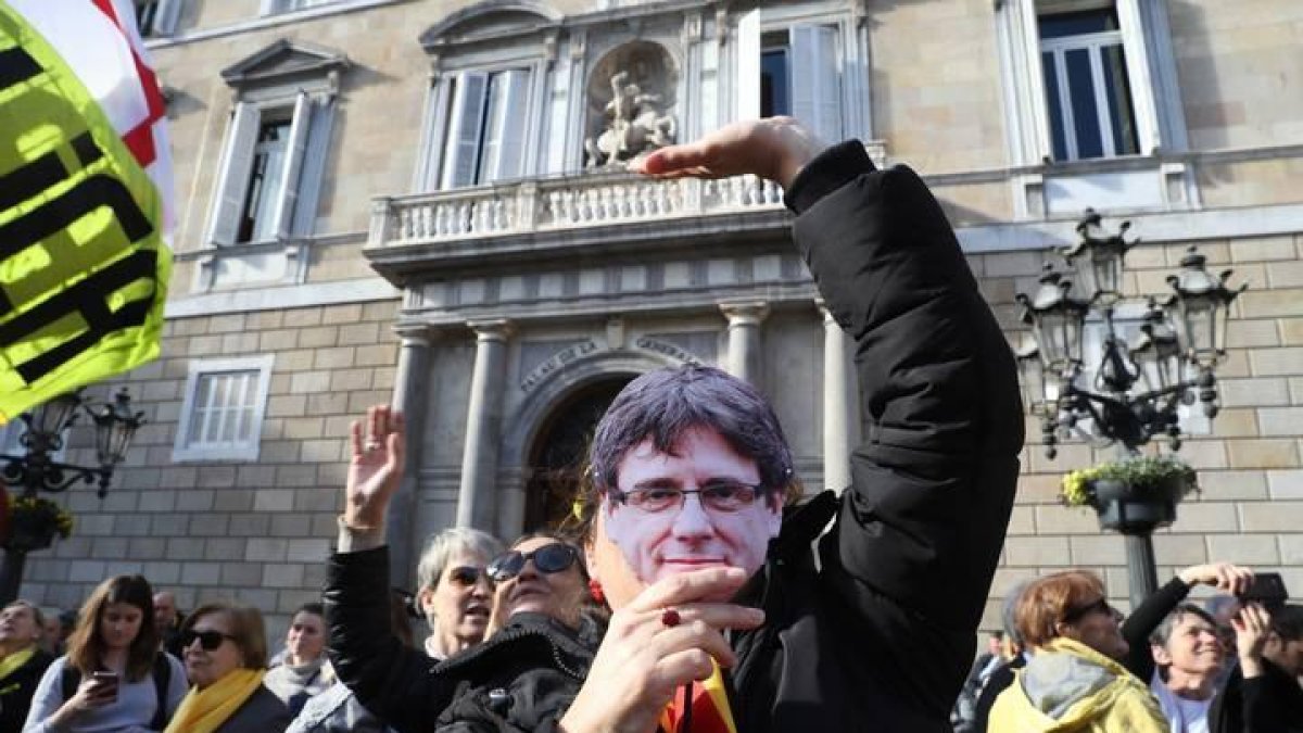 Careta del expresidente catalán