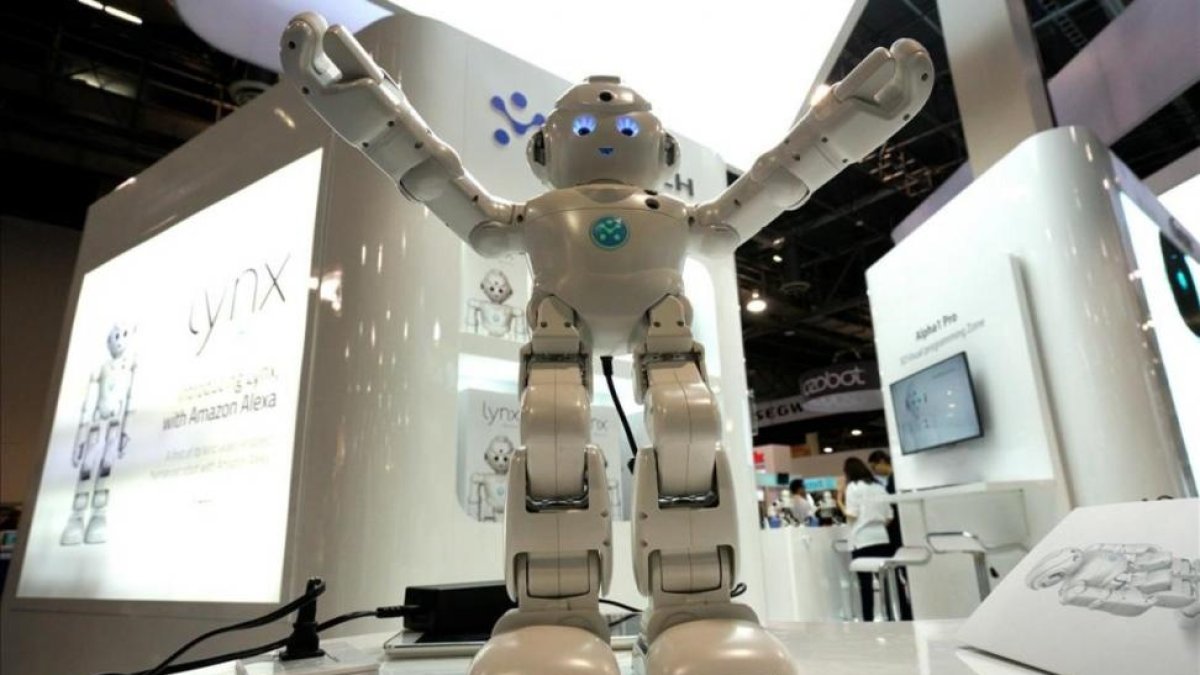 Lynx, uno de los robots con el software de Alexa de Amazon, el pasado CES.