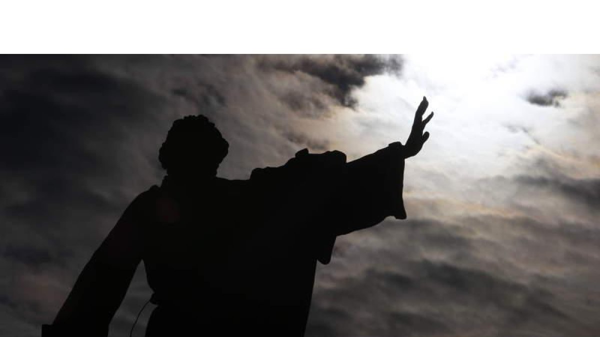 El Cristo del Gran Poder, la talla titular de la Cofradía del Gran Poder de León.