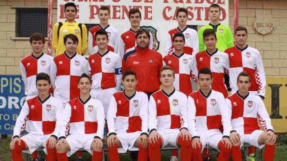 Formación del Puente Castro que milita en la 1.ª Regional Cadete.