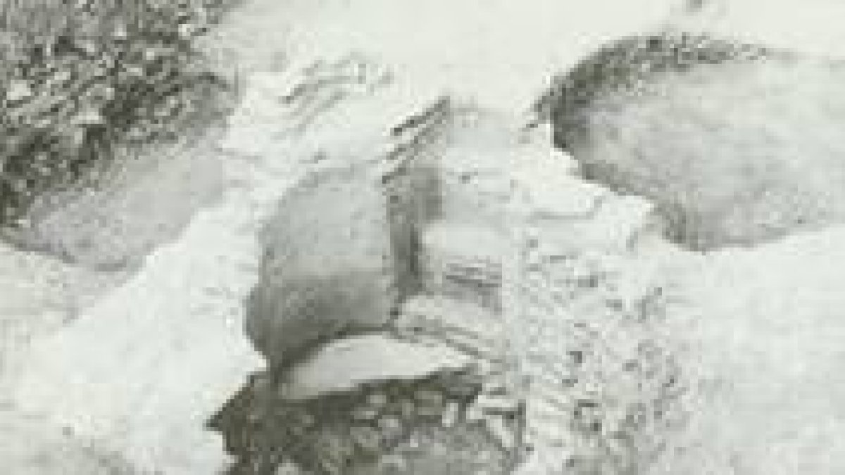 Foto de los años sesenta que muestra el baptisterio